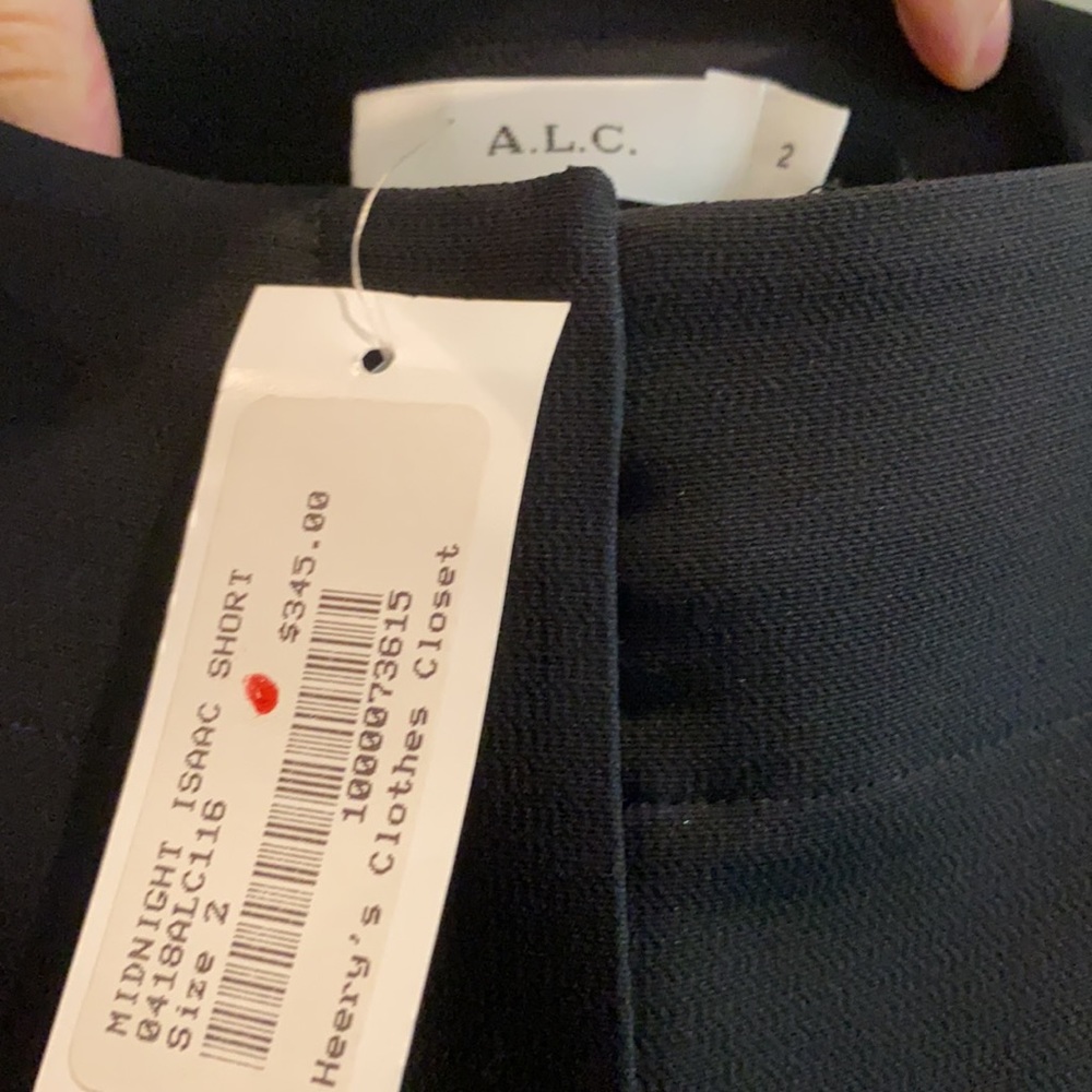 Nwt A.L.C. Button Front Black Shorts - image 3